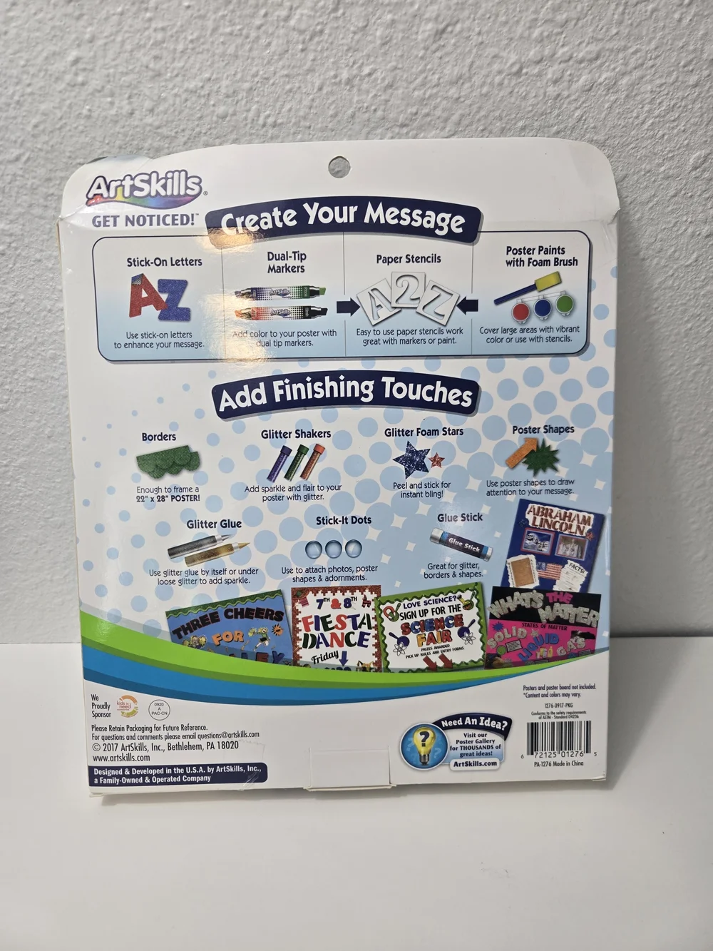 Poster Making Kit - Multicolor Craft Set, 274 Pieces